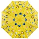 Idena Taschenregenschirm Regenschirm - Magic Tiere, gelb, &Oslash; 83 x 66 cm