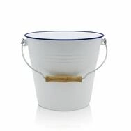 Kr&uuml;ger Putzeimer Emaille Mini-Eimer Husum, 1 Liter, (1-tlg), Emaille, 1,2 Liter