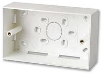 Lindy Abdeckrahmen LINDY AufputzrahmenWanddose 2fach UK 147x86x47 mm weiss