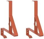 vidaXL Draht Schneew&auml;chter Unterst&uuml;tzung 2 stk. Rot 29,5 x 3 x 34,5 cm Stahl,...