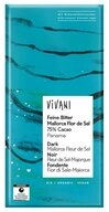 Vivani S&uuml;&szlig;igkeit Schokoladentafel - Feine Bitter, Mallorca Flor de Sal 75%...