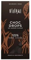 Vivani S&uuml;&szlig;igkeit Schokoladendrops - Choc Crops 100% Cacao 100g