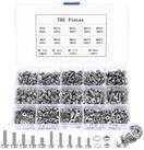 LuxusKollektion Schrauben-Set Schraubenset M3 M4 780-tlg Kreuzschlitz Muttern