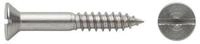 Contorion Schraube DIN 97 Senkkopf-Holzschraube 4,5x30 Messing blank Schlitz...