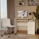 Raumhirsch Furniture Schreibtisch mit Aufsatz, Tastaturauszug, B&uuml;roschreibtisch