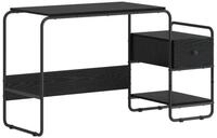 vidaXL Schreibtisch Schreibtisch mit Stauraum Schwarz Eichen-Optik (1-St)