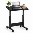 relaxdays Schreibtischaufsatz Laptoptisch h&ouml;henverstellbar mit Rollen, (1-St),