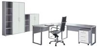 BMG M&ouml;bel B&uuml;rom&ouml;bel-Set Office Edition, (B&uuml;roset, 6 tlg), Rollcontainer und