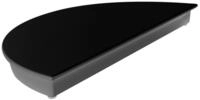 Schneider GmbH Tortenplatte Halbkreis aus Melamin 16 x 3 cm