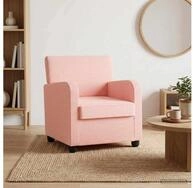 vidaXL Sessel vidaXL Sessel Rosa Lammfell-Imitat