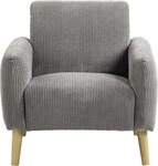 OTTO home Sessel Moby, mit Federkern, kleiner Tasche und in modernem Cordbezug