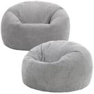 icon Sitzsack Erwachsene 2er Set Klassischer Sitzsack aus Cord &bdquo;Kingston&ldquo;,