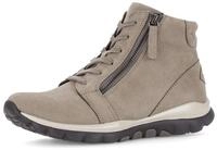 Schn&uuml;rboots GABOR, Damen, Gr. 35, beige, Nubukleder, unifarben, Schuhe Schn&uuml;rboots,