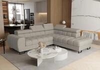 Fun M&ouml;bel Ecksofa Schlafsofa BASTIEN MAX mit Ottomane in Stoff, inkl....