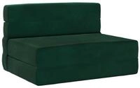 vidaXL Sofa 70 x 72 x 60 cm Klappsofa Bett Dunkelgr&uuml;n 70x72x60 cm Stoff, 1...
