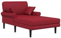 vidaXL Chaiselongue Chaiselongue Weinrot Kunstleder, 1 Teile