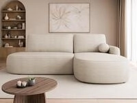 MIRJAN24 Ecksofa Loridu O, mit Bettkasten und Schlaffunktion, L-Form mit freier