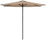 vidaXL Sonnenschirm Gartensonnenschirm 270 x 270 cm Polyester Rechteckig Taupe