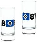 HSV Glas HSV Schnapsglas 2er Set 1887, Glas