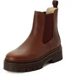Tamaris Winterboots Blockabsatz, Winterstiefelette mit Anziehlasche braun 37 EU