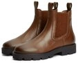 Tommy Hilfiger TH MONOGRAM LEATHER CHELSEA BOOT Chelseaboots Blockabsatz,