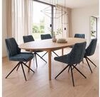 MCW Esszimmerstuhl MCW-O48-C6 (Set, 6 St), Moderner Chenille Stoffbezug