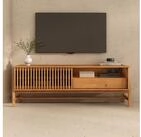 IDIMEX Lowboard ADAMO, Sideboard 145 cm aus Massivholz mit Lamellen-Schiebet&uuml;r...