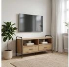 vidaXL TV-Board vidaXL TV-Schrank 67,5 x 33 x 50 cm Artisan-Eiche Holzwerkstoff