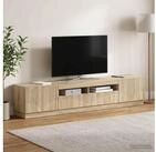 vidaXL TV-Board vidaXL LED-TV-Schrank HOORN 3 stk. Sonoma-Eiche Holzwerkstoff