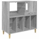 vidaXL Schranksystem Plattenspieler Stand Sonoma-Grau 82 x 39,5 x 82,5 cm (1-St)