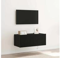 vidaXL TV-Board vidaXL TV-Wandschrank 80 x 35 x 31 cm Schwarz Eichen-Optik
