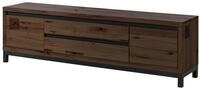 Massivmoebel24 TV-Board VILLANDERS (Massivholz), Kernbuche 190x40x56 tabacco...