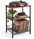 relaxdays Standregal Plattenspieler Tisch Industrial, 1-tlg.