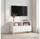 vidaXL TV-Board vidaXL TV-St&auml;nder 60 x 34,5 x 40 cm Wei&szlig; Holzwerkstoff