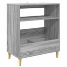vidaXL Schranksystem Plattenspieler Stand Sonoma-Grau 71 x 39,5 x 83 cm (1-St)