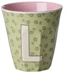 rice Becher Rice Buchstabenbecher &ndash; Melamin Tassen A&ndash;Z mit Blumen-Design,