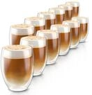 Arendo Gl&auml;ser-Set doppelwandige Thermogl&auml;ser, 350 ml Kaffeetasse, Trinkglas...