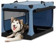 LuxusKollektion Hunde-Transportbox Hundebox faltbar Hundetransportbox Blau 100...