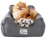 LuxusKollektion Hunde-Transportbox Hundeautositz Sitzerh&ouml;hung Sicherheitsgurt