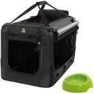 MAELSON Tiertransportbox Soft Kennel Evo + Biod Bowl, Transportbox f&uuml;r Hunde...