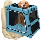 LuxusKollektion Hunde-Transportbox Transportbox Hund R&uuml;ckbank Kopfst&uuml;tzenGurt...
