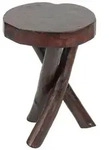 DESIGN DELIGHTS Beistelltisch RUNDER HOLZTISCH Holz massiv 40, 40x34cm (HxB)