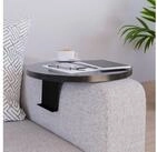 en.casa Tablett, Spanplatte, &raquo;Kuleskyd&laquo; Couchtablett &Oslash;34 cm Marmoroptik,...