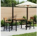 vidaXL Couchtisch vidaXL Couchtisch Nat&uuml;rlich und Schwarz 50 x 60,5 x 36 cm