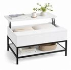 relaxdays Couchtisch Aufklappbarer Couchtisch (1-St), B