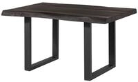 Massivmoebel24 Esstisch FREEFORMMangoMassivholzgrau (Massivholz zerlegt 48 kg