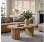 IDIMEX Couchtisch AMBA, Beistelltisch 120x75 cm aus massivem Mangoholz Natur