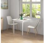 HOMCOM Esstisch Esszimmertisch aus Massivholz Kleiner moderner Tisch...