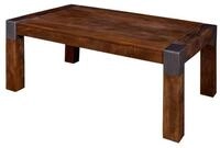 Massivmoebel24 Couchtisch AMSTERDAM Mango Massivholz braun (Massivholz zerlegt...