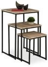 relaxdays Beistelltisch 3er Set (3-St., 3er Set), D